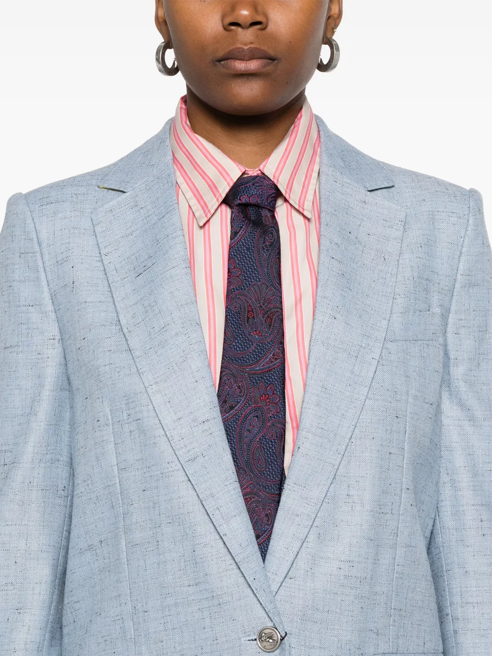 ETRO Blazer met spikkels Blauw