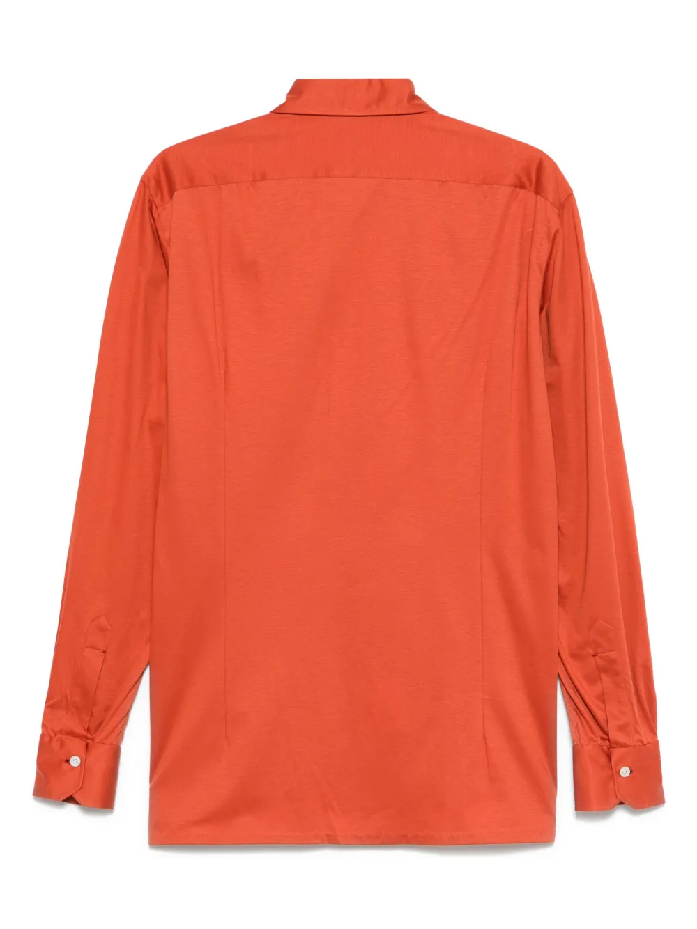 Kiton Katoenen overhemd - Oranje