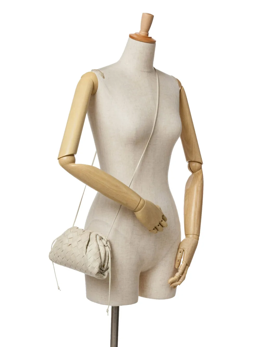 Bottega Veneta Pre-Owned 2012-2024 Intrecciato The Mini Pouch crossbody bag - WHITE