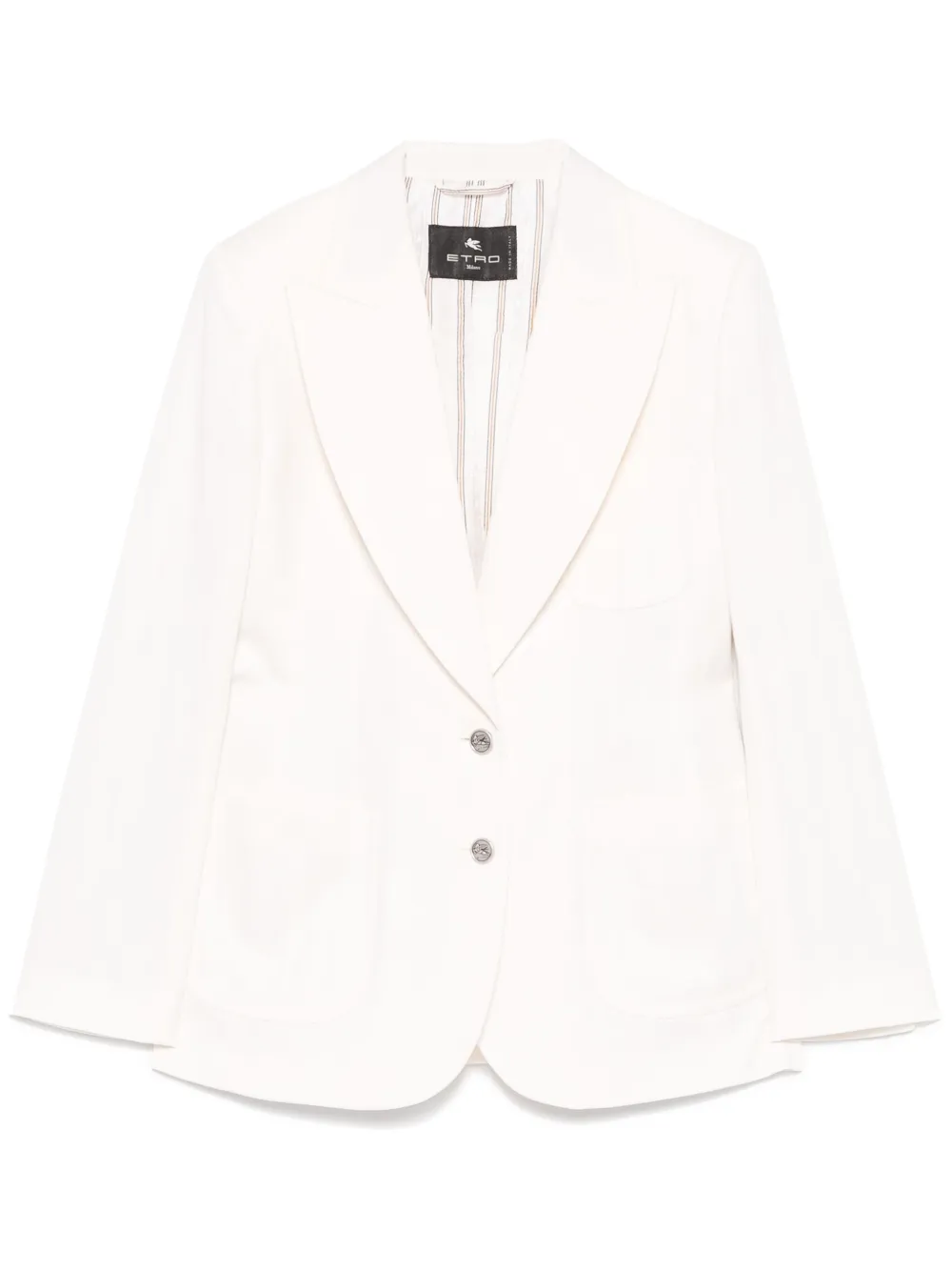 ETRO Blazer met paisley-jacquard Beige