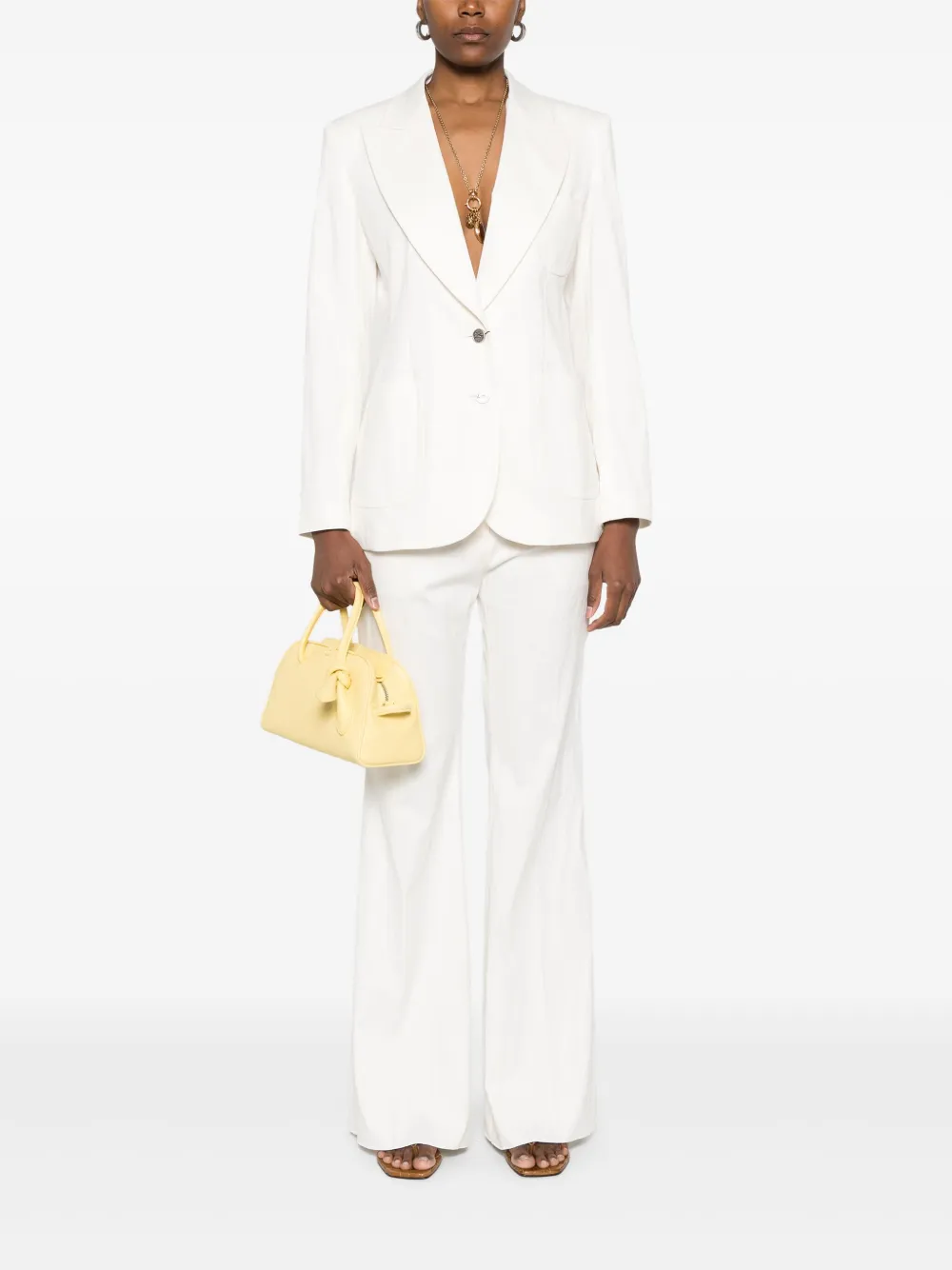 ETRO Blazer met paisley-jacquard - Beige