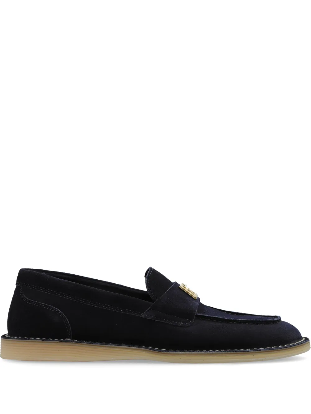 Dolce & Gabbana Loafers met logoplakkaat Blauw