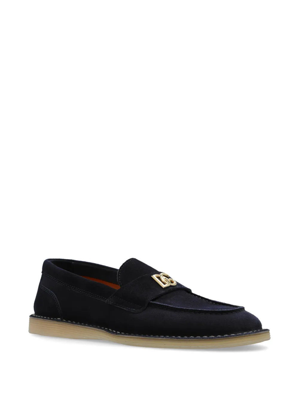 Dolce & Gabbana Loafers met logoplakkaat - Blauw