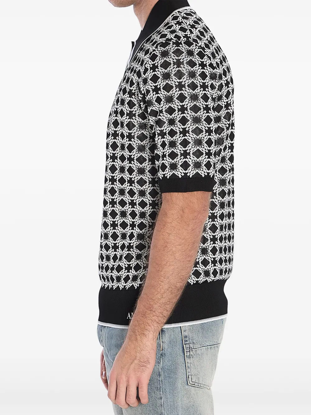 AMIRI MA Quad polo shirt - Zwart