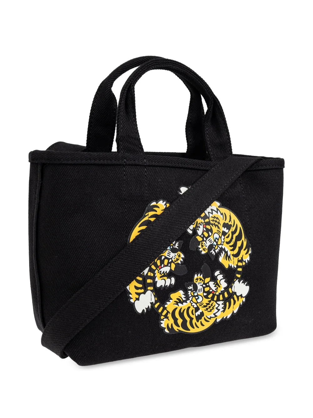 Kenzo Verdy Market Tote Bag In Black