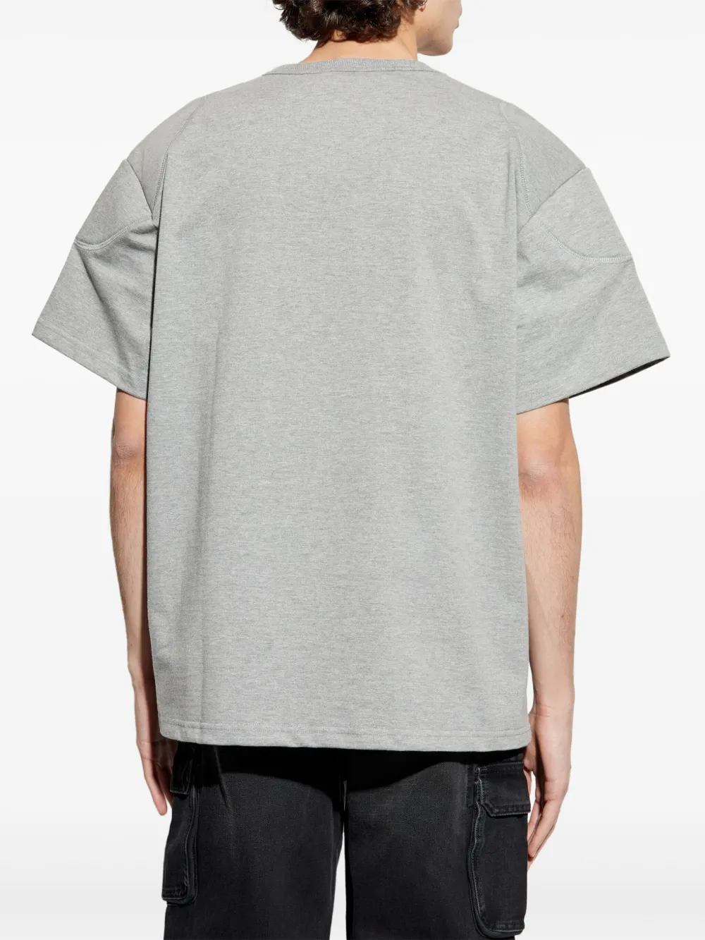 MISBHV Katoenen T-shirt met geborduurd logo Grijs