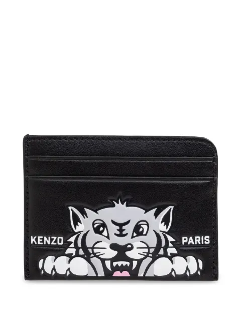 Kenzo Varsity leather cardholder