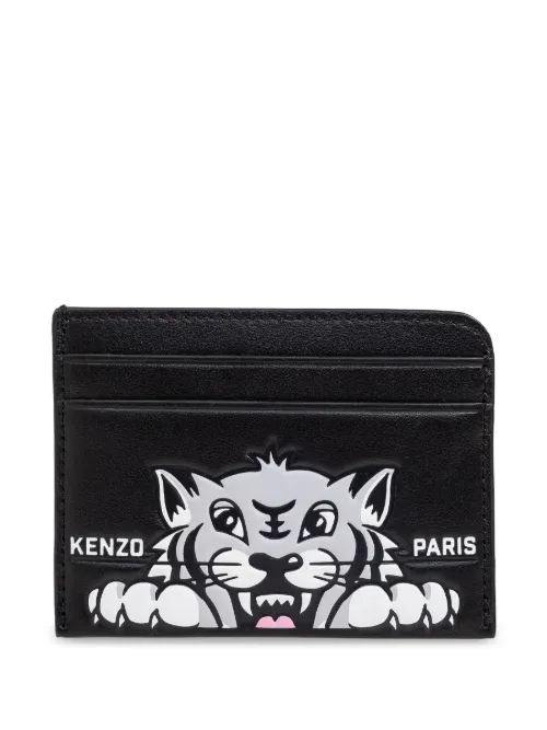 Porte-cartes Varsity en cuir - Kenzo - Modalova