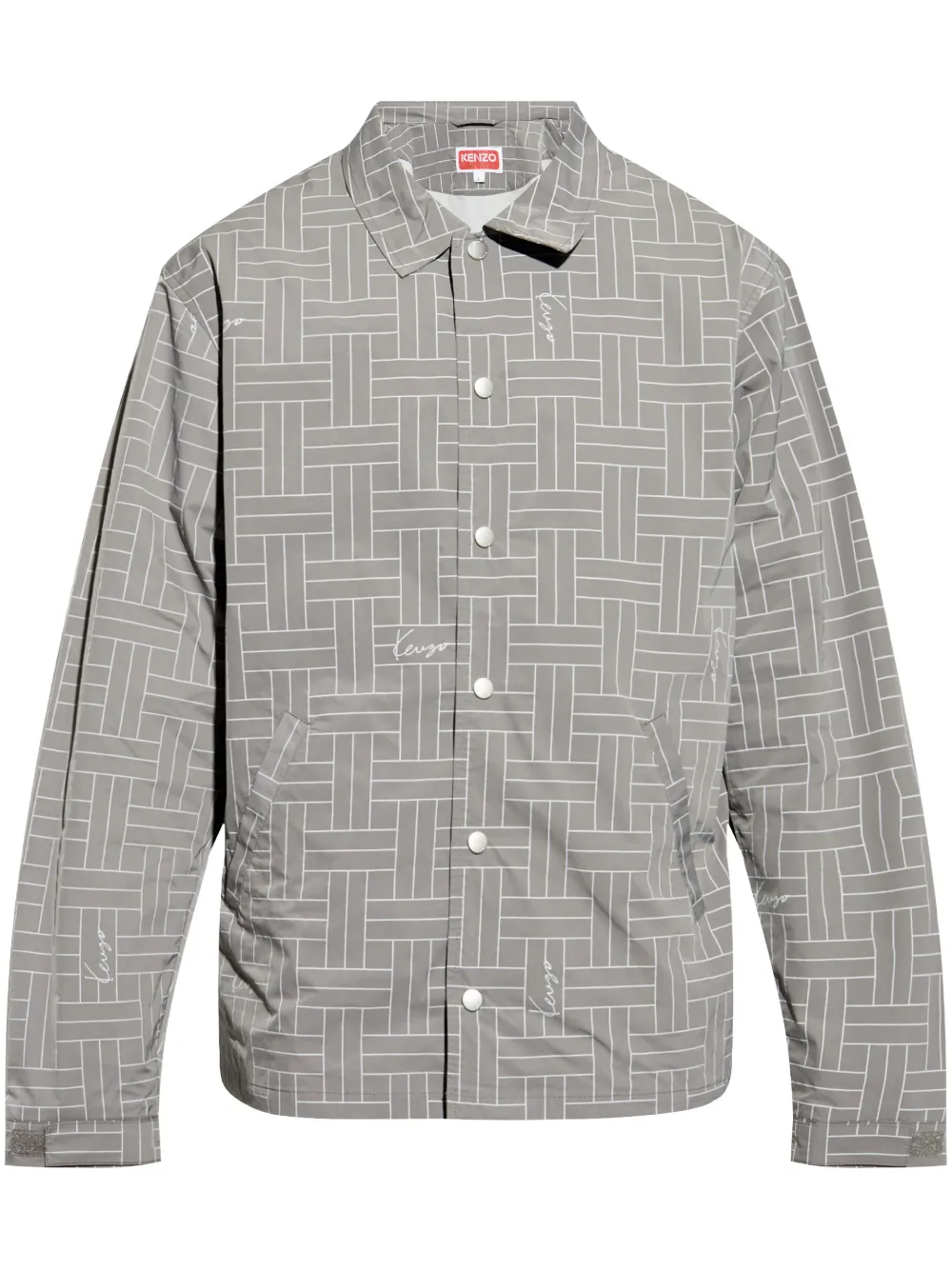 Kenzo Weave shirt jacket | Grey | Image 1
