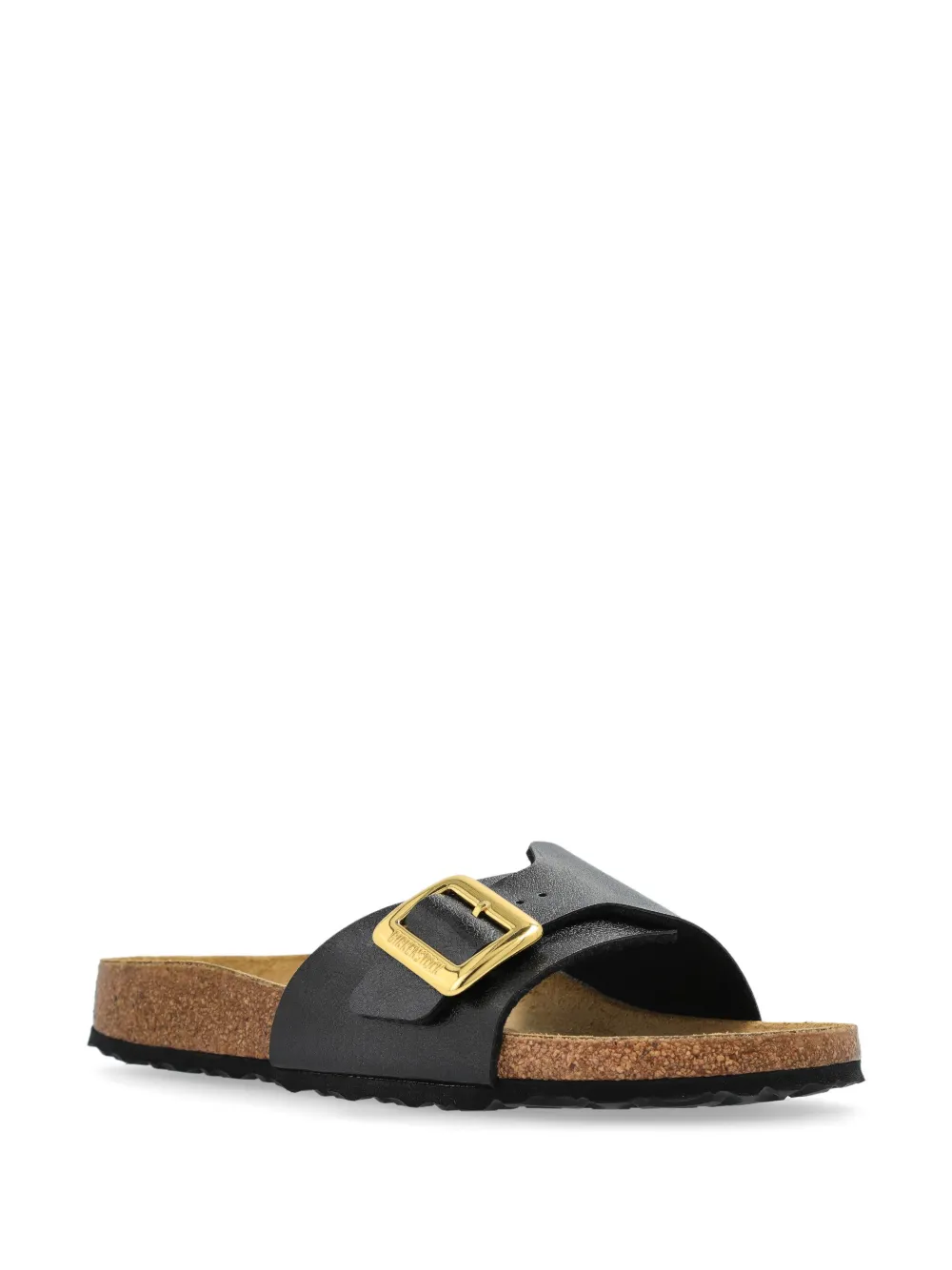 Birkenstock Madrid slippers met gesp - Zwart