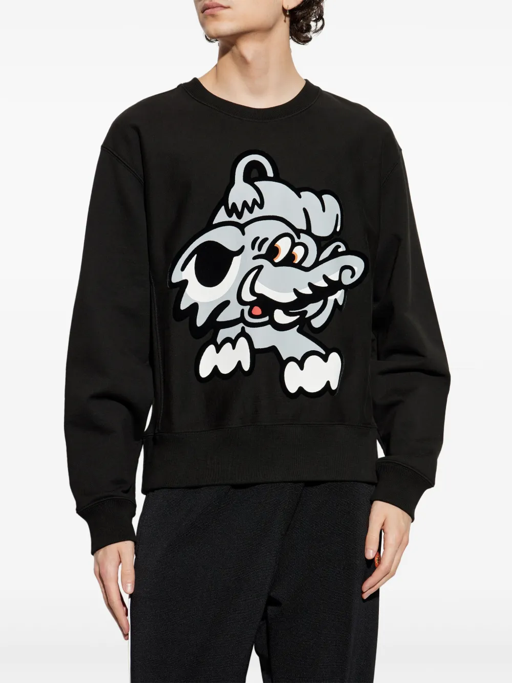 Kenzo Sweater met print Zwart