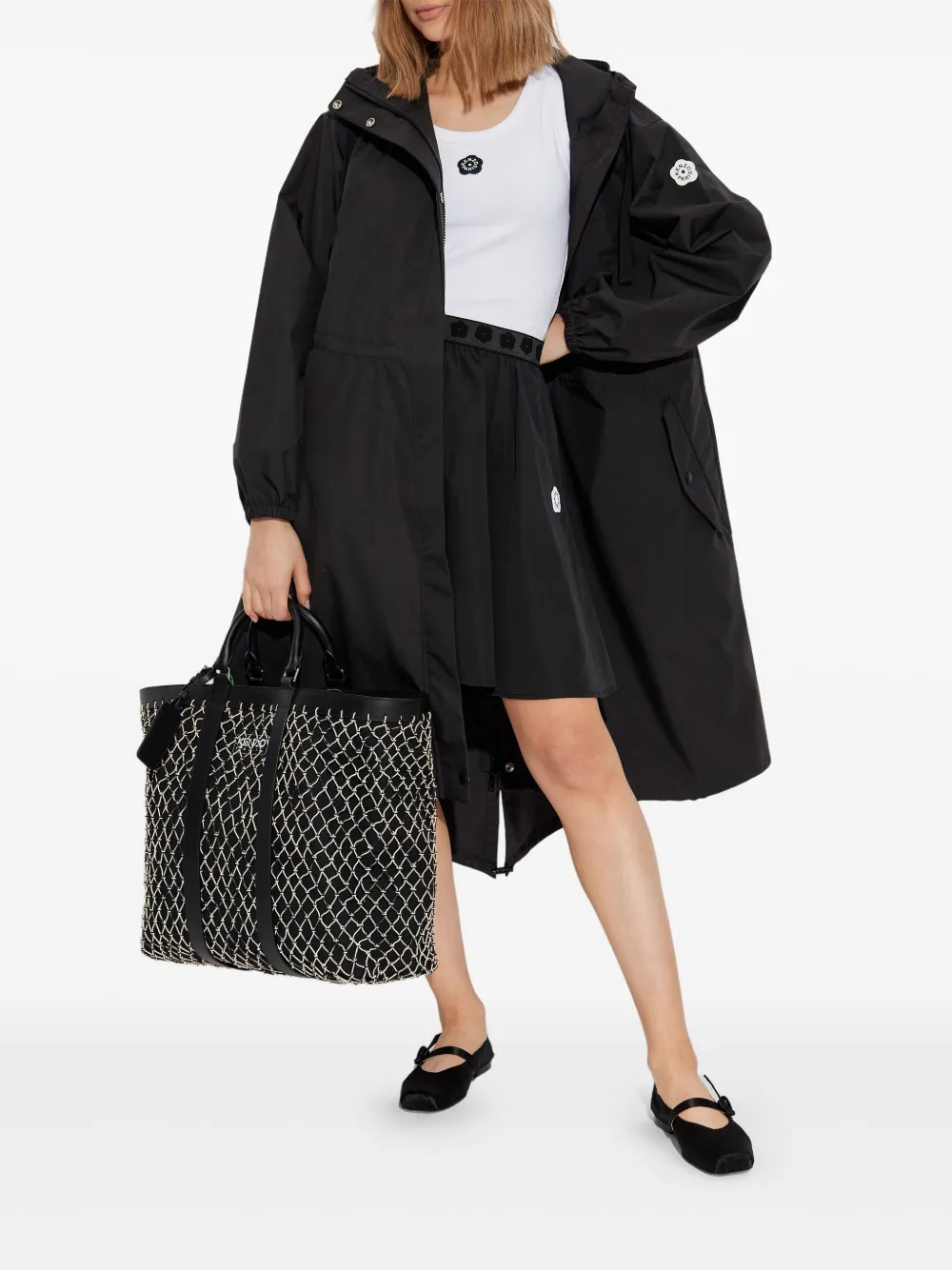 Kenzo Boke Flower 2.0 regenjas - Zwart