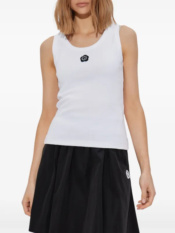 Kenzo stretch-cotton Tank Top | White | FARFETCH JO