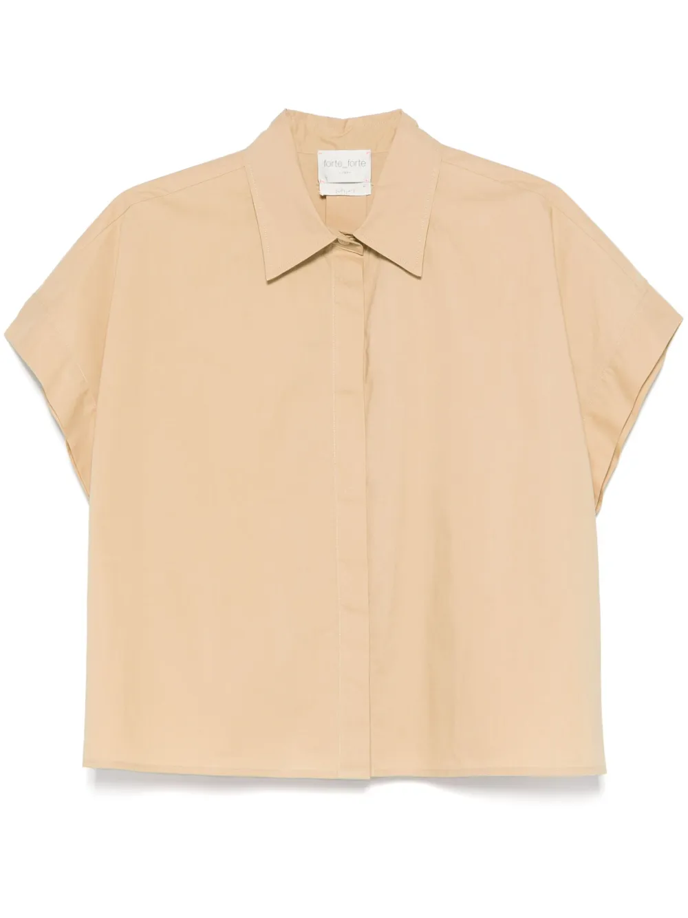 Forte Katoenen blouse Beige