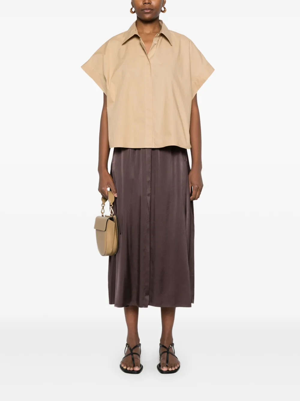 Forte Forte Katoenen blouse - Beige