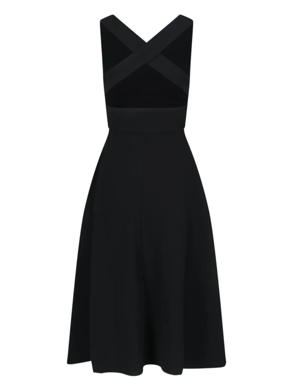 ASPESI Crêpe maxi-jurk - Zwart