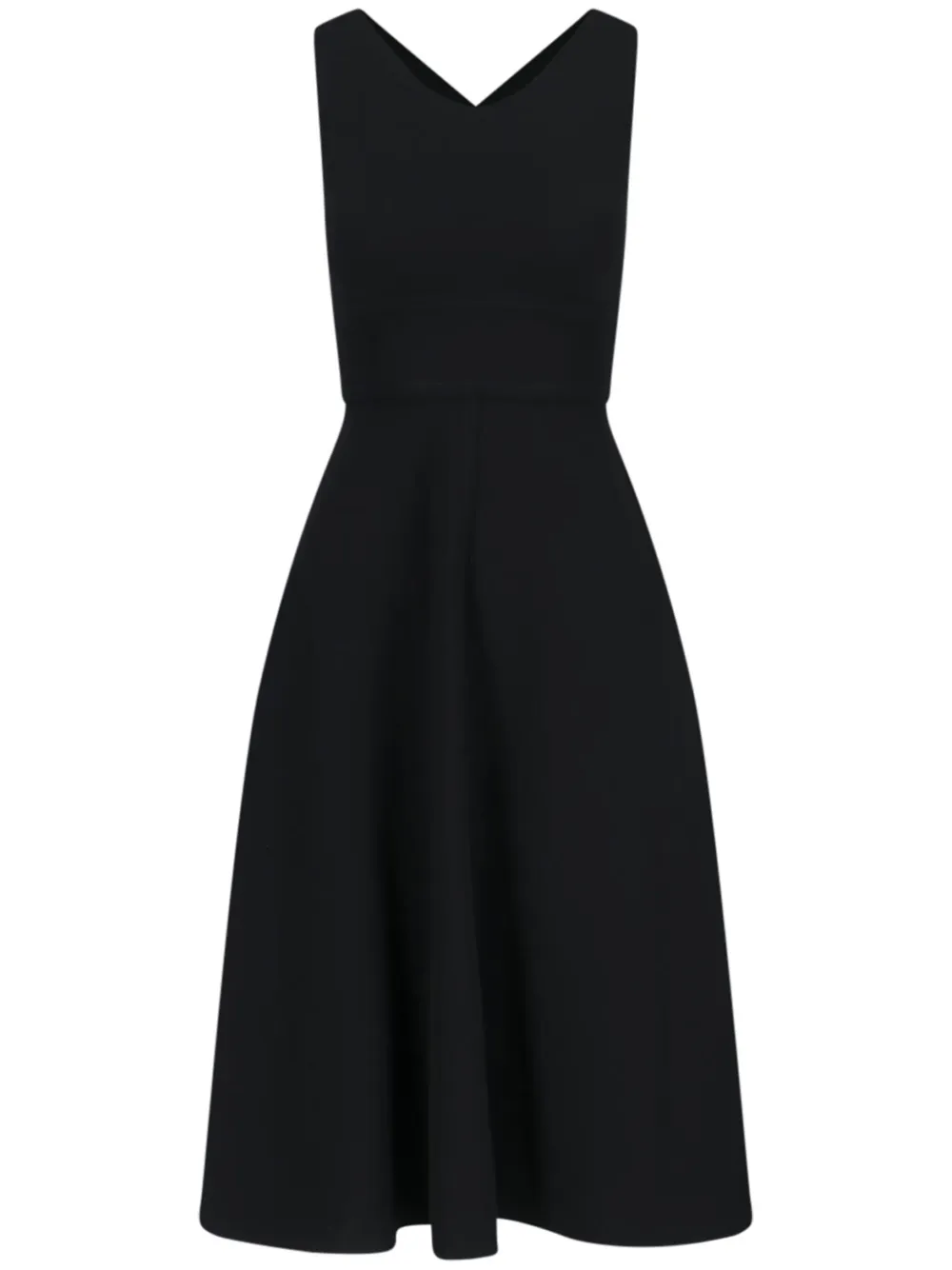 ASPESI Crêpe maxi-jurk Zwart