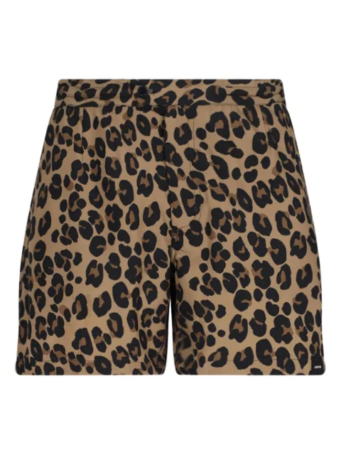 ASPESI leopard-print swim shorts
