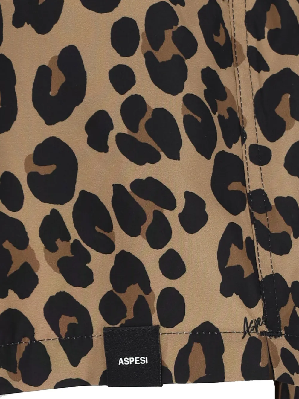ASPESI LEOPARD-PRINT SWIM SHORTS