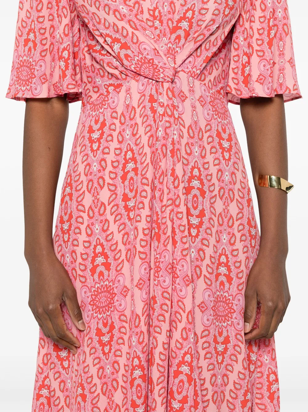 ETRO Flared midi-jurk Roze