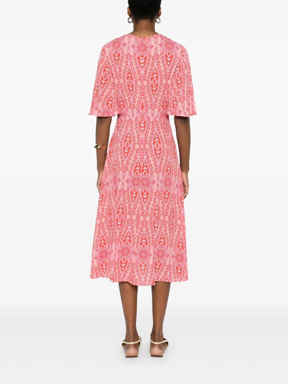 ETRO Flared midi-jurk Roze