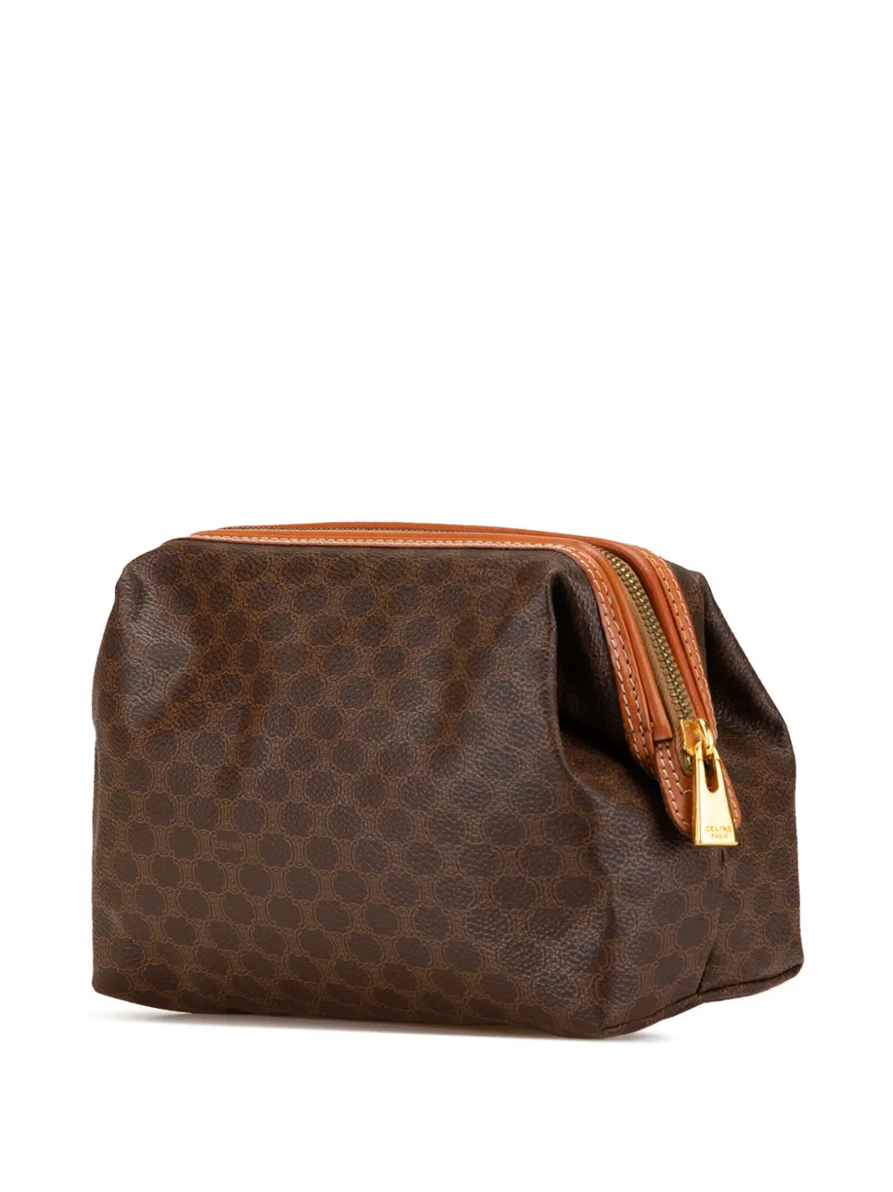 Céline Pre-Owned 20th Century Macadam Coated Canvas pouch - Bruin