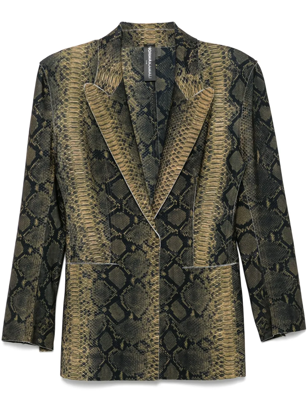 Norma Kamali blazer con botones | verde | Image 1