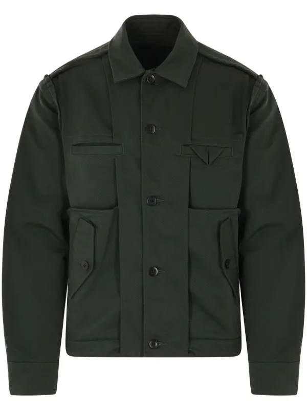 Undercover raw-cut Overshirt | Green | FARFETCH MY