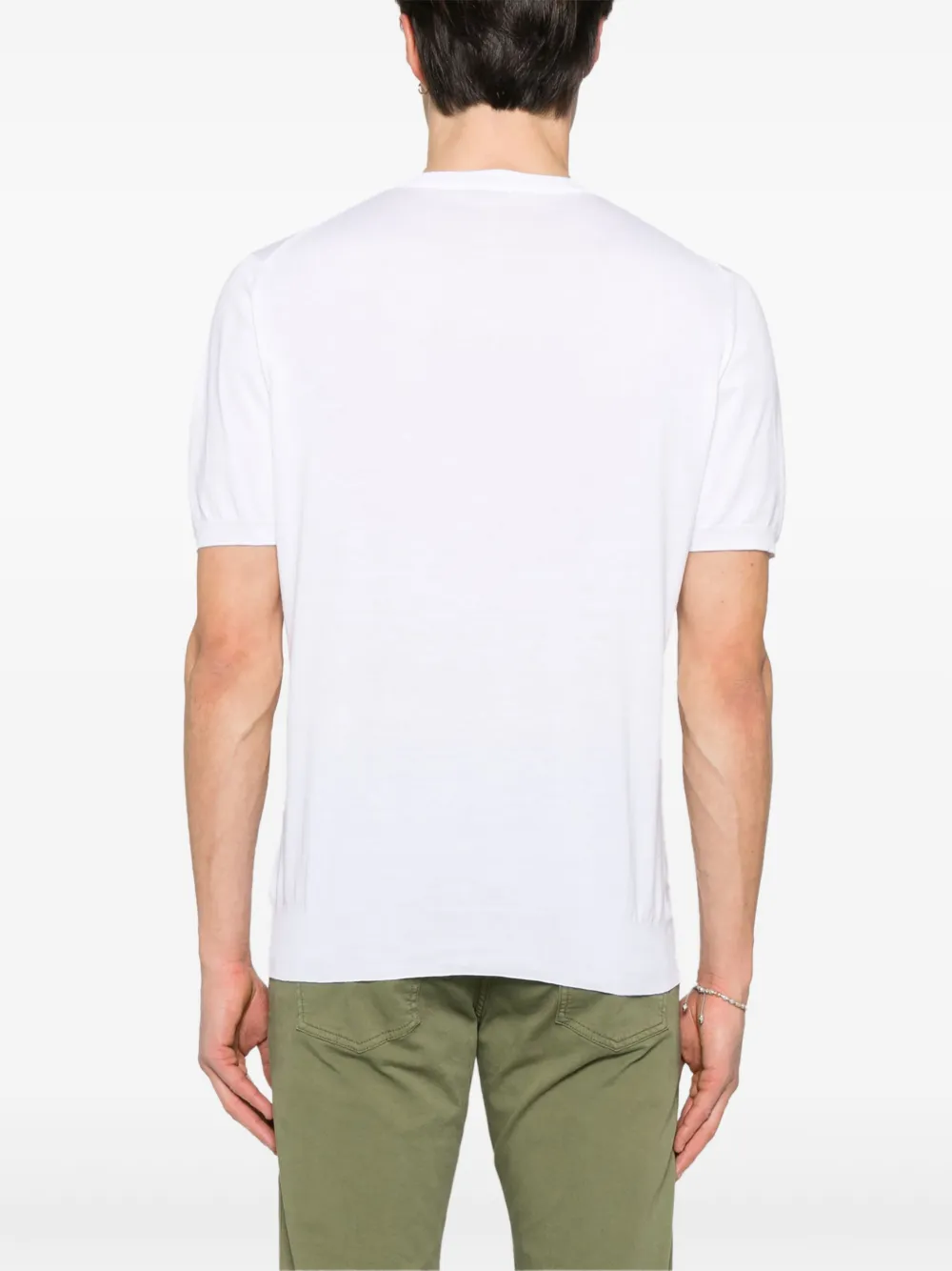 Kiton Katoenen T-shirt Wit