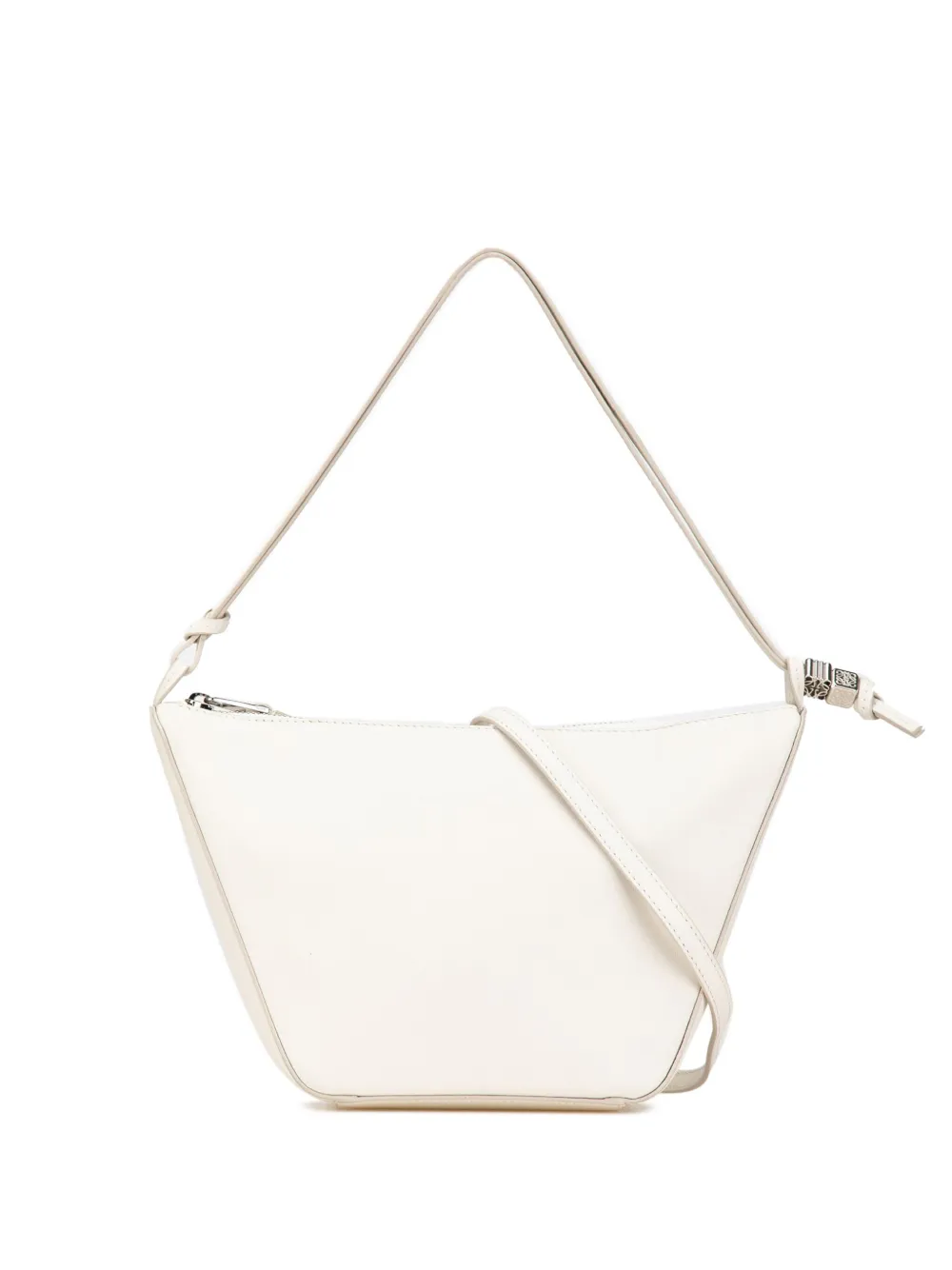 Pre-owned Loewe Hammock 迷你皮质水饺斜挎包（2023年典藏款） In White