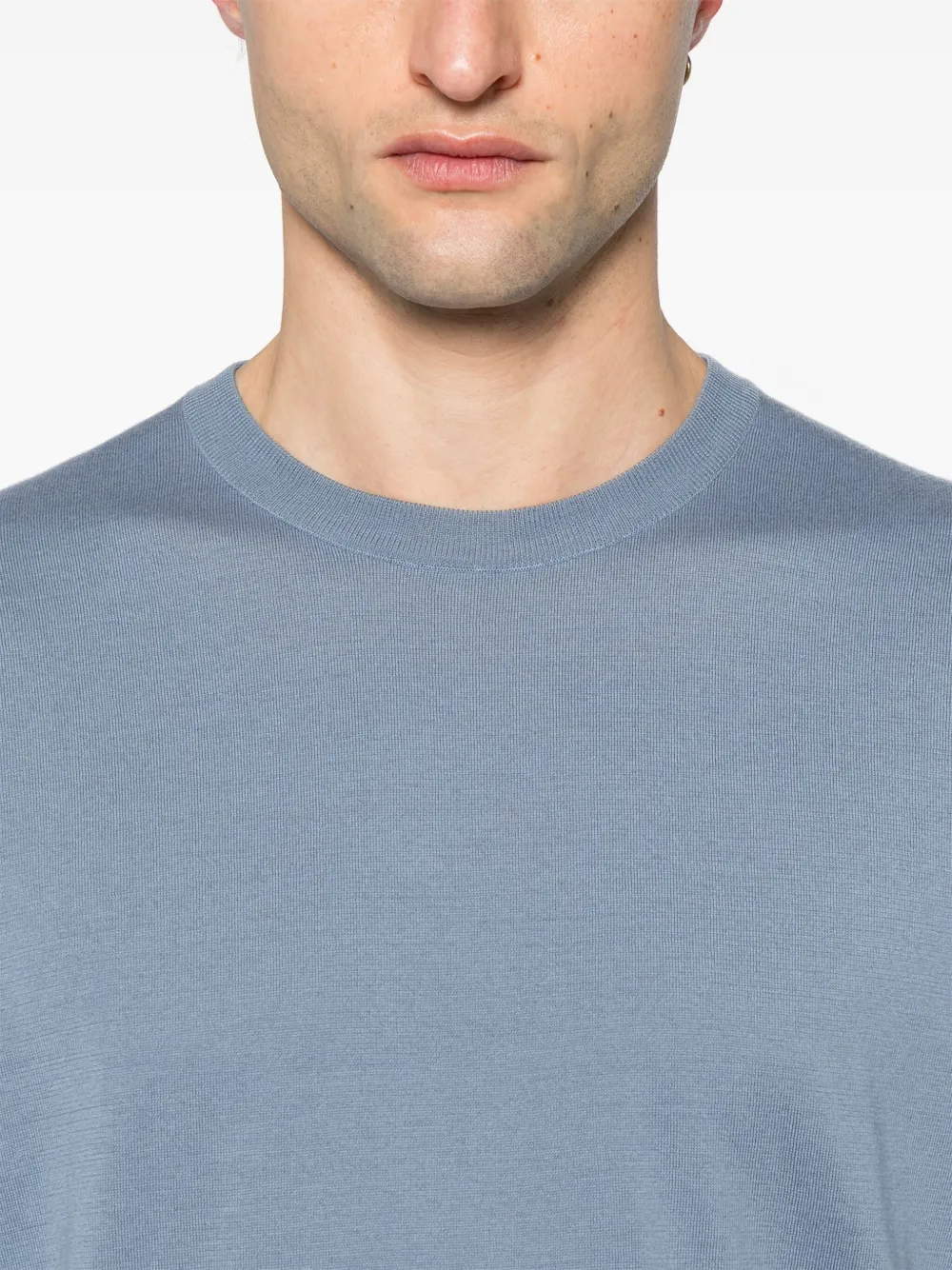 Kiton Katoenen T-shirt Blauw