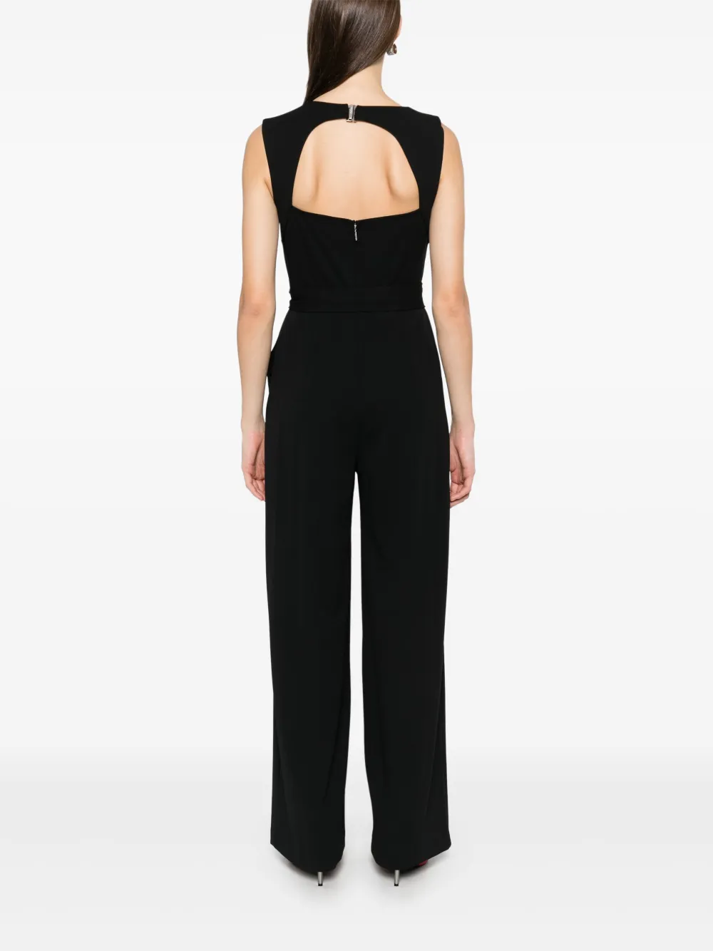 Shop Calvin Klein Crepe Jumpsuit In Black