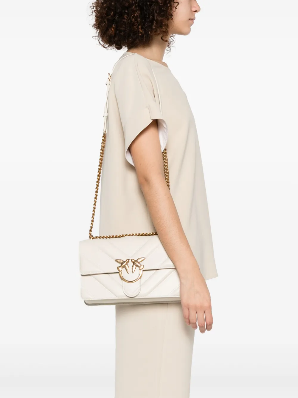 PINKO Love One Classic crossbody bag - Wit