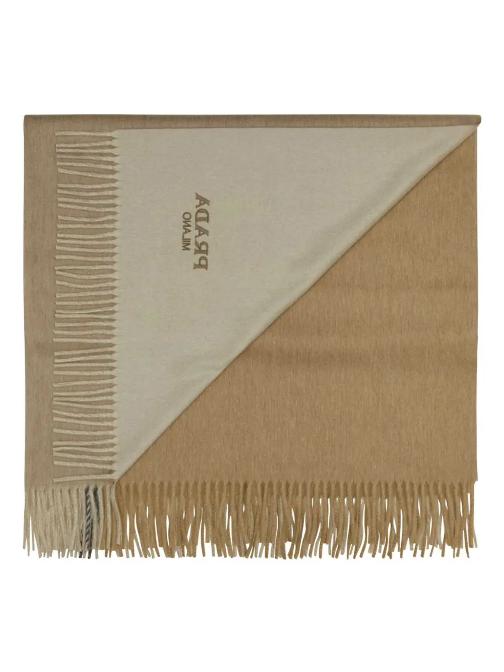  Prada Two-tone Blanket - Neutrals 