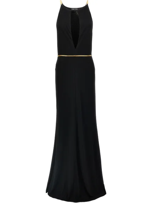 Robe longue à motif de chevrons - TOM FORD - Modalova