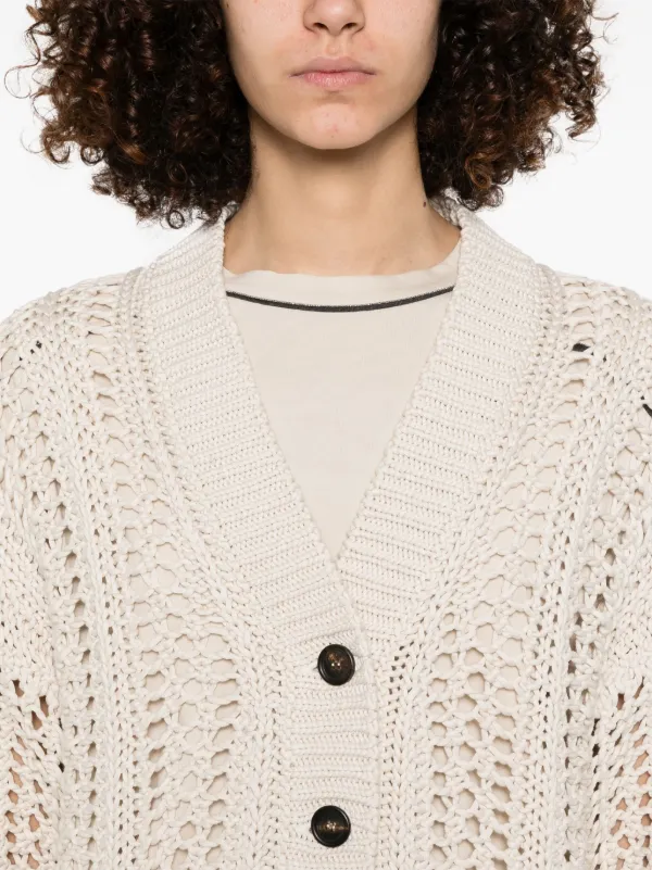 専用   ブルネロクチネリ コットン カーディガン Brunello Cucinelli コットン カーディガン | ニュートラル | FARFETCH JP
