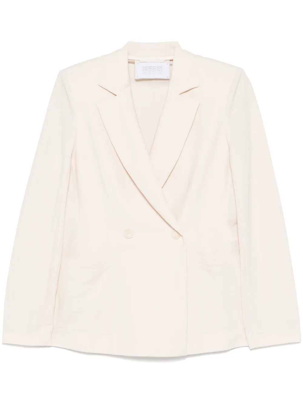 Harris Wharf London Blazer met dubbele rij knopen Beige