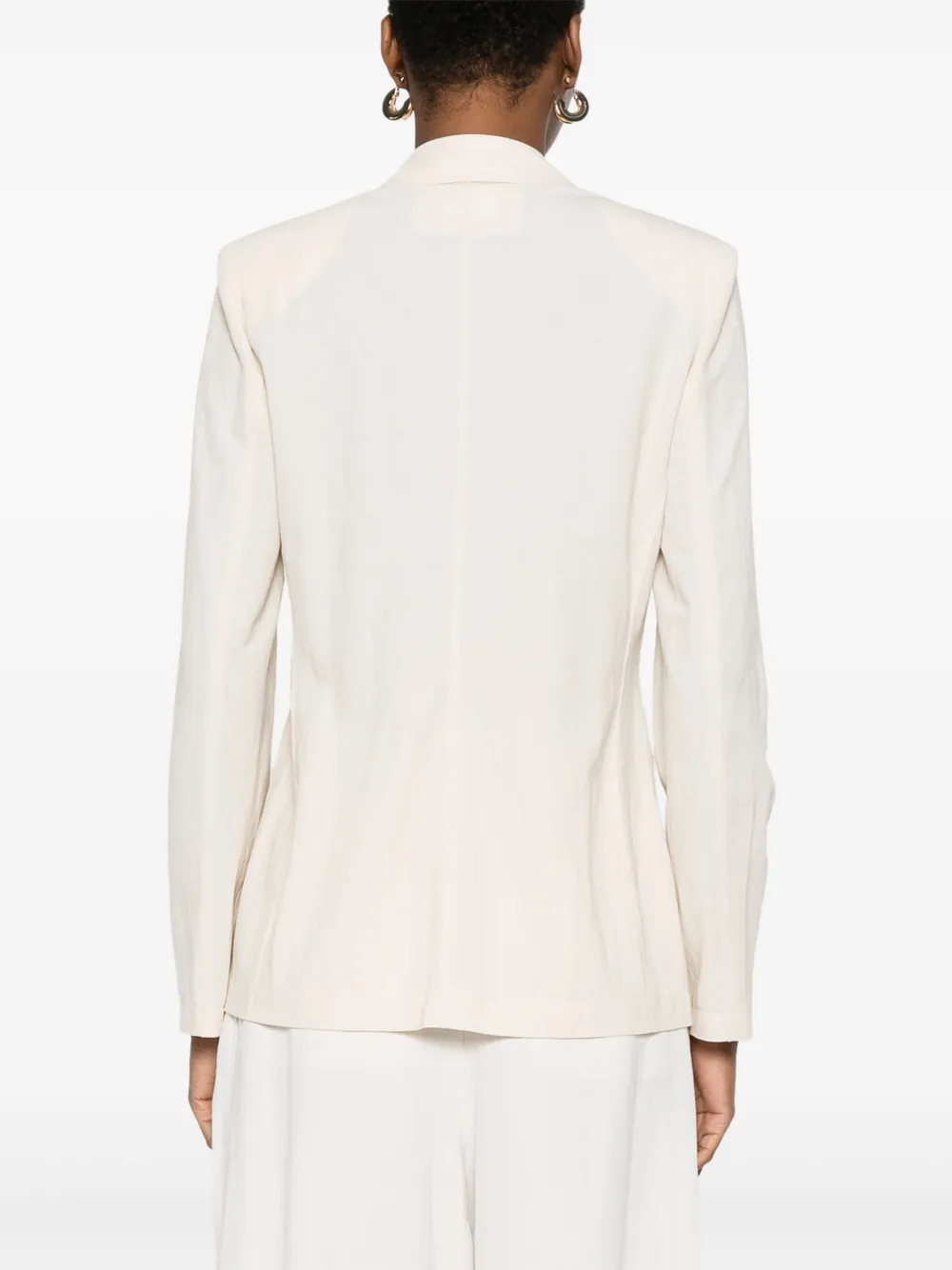 Harris Wharf London Blazer met dubbele rij knopen Beige
