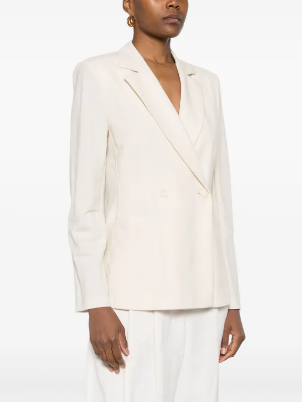 ボトムスその他 Harris Wharf London Tailored Double-Breasted Blazer Harris Wharf London double-breasted Blazer | Neutrals | FARFETCH