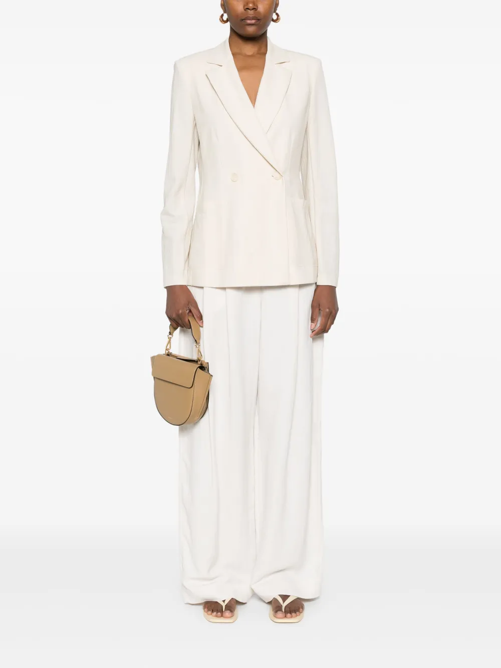 Harris Wharf London double-breasted blazer - Beige