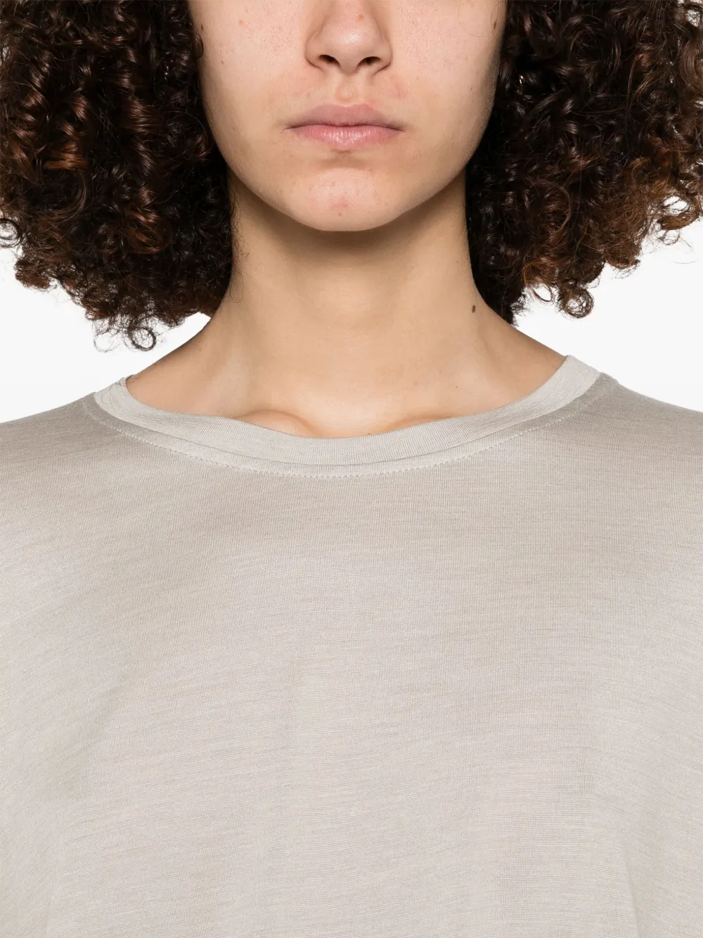 Herno T-shirt met ronde hals Grijs