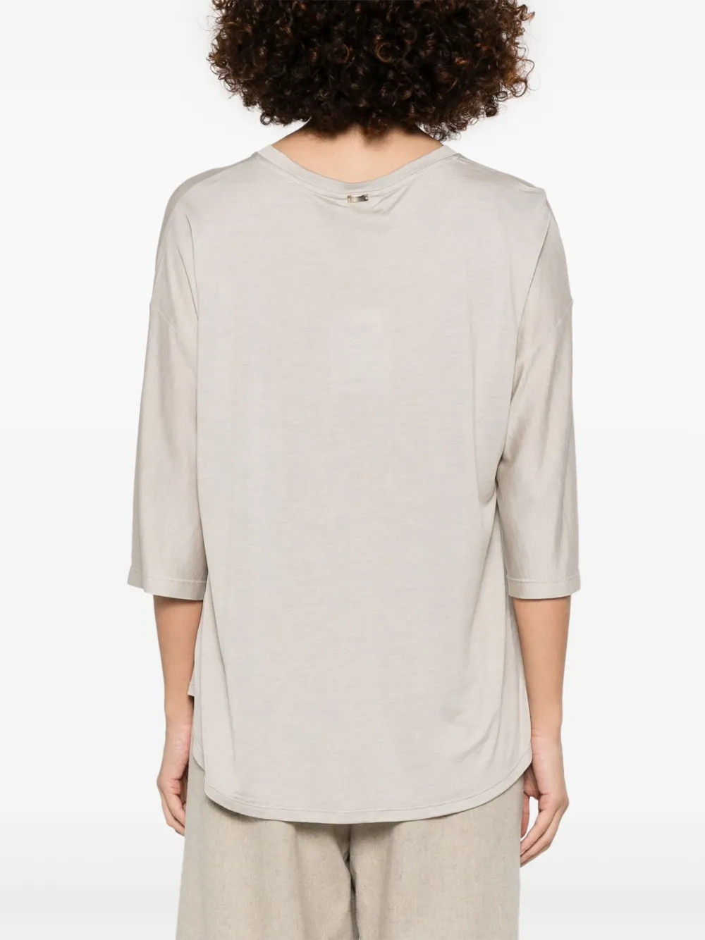 Herno T-shirt met ronde hals Grijs