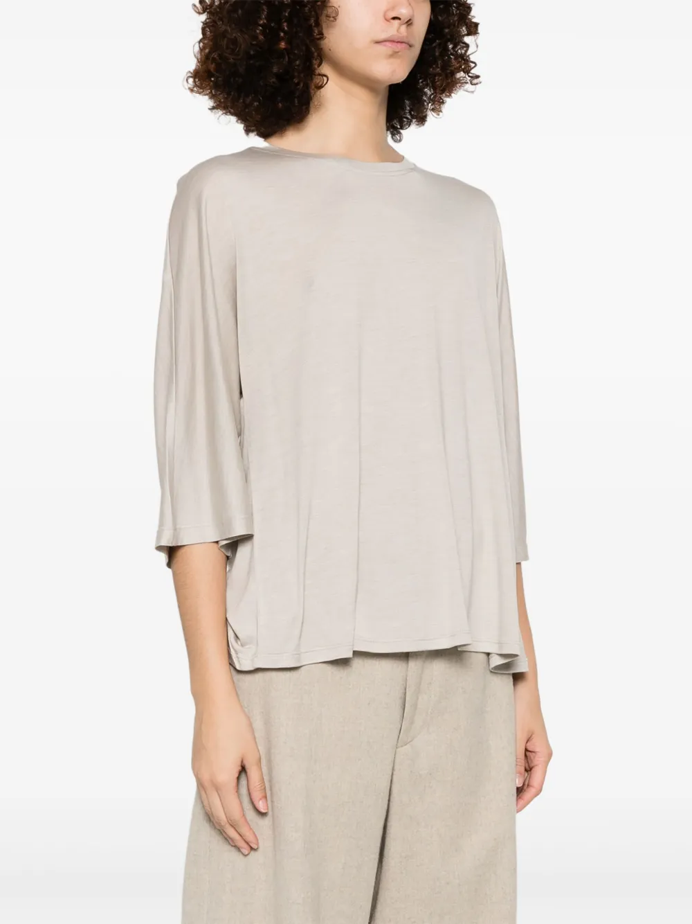 Herno T-shirt met ronde hals Grijs