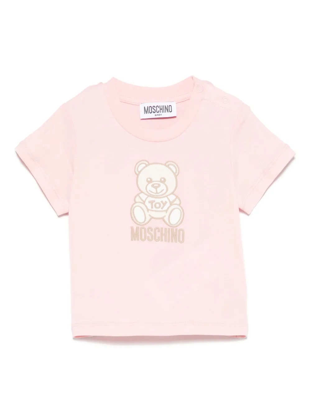 Moschino Kids T-shirt met teddybeerprint Roze