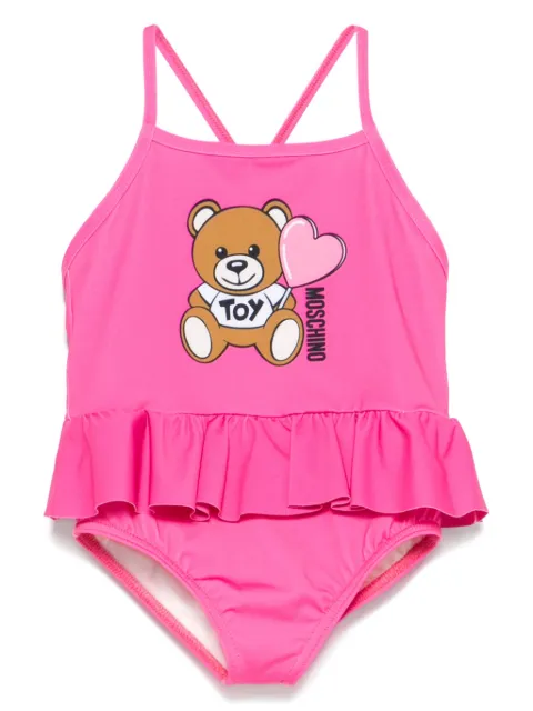 Moschino Kids Badeanzug mit Teddy-Print