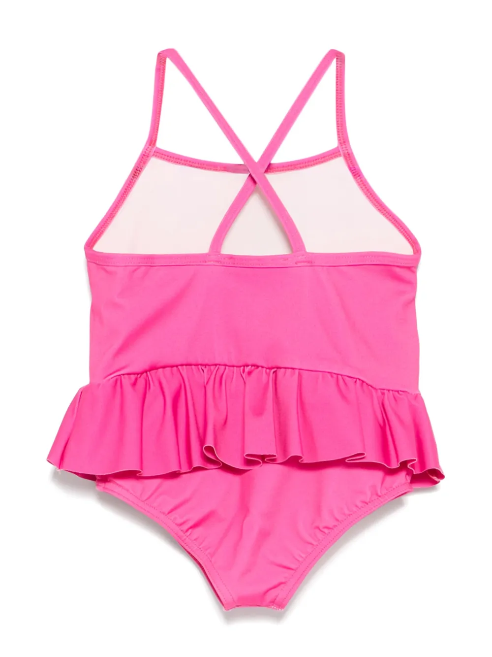 Moschino Kids Badpak met teddybeer logo Roze