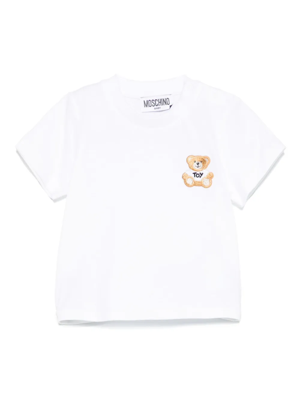 Moschino Kids T-shirt met teddybeerprint Wit