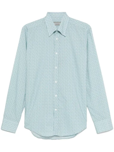 Canali camisa con hojas estampadas