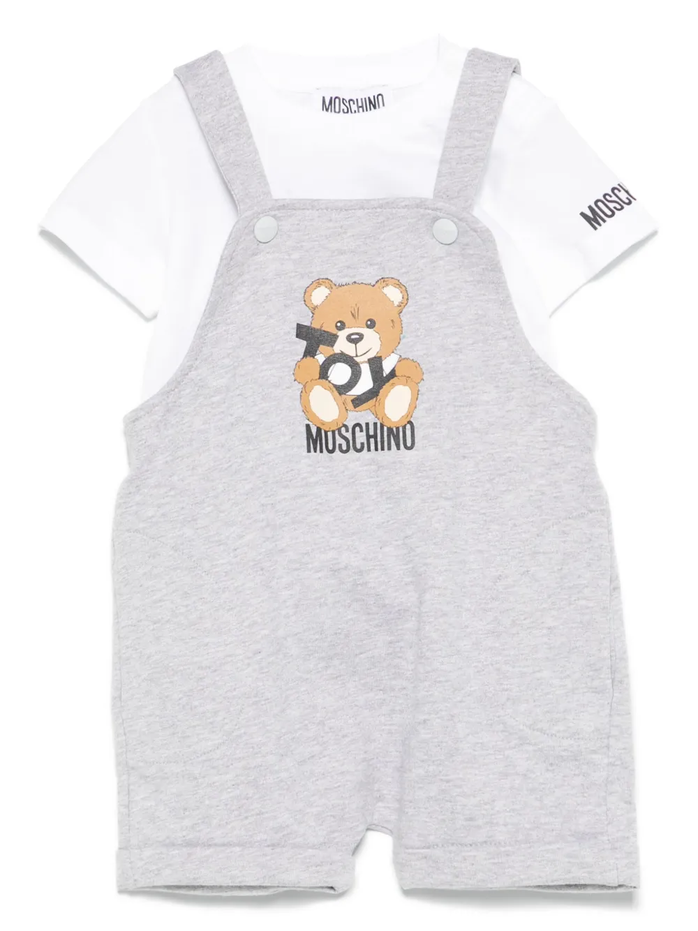 Image 1 of Moschino Kids Teddy Bear dungarees
