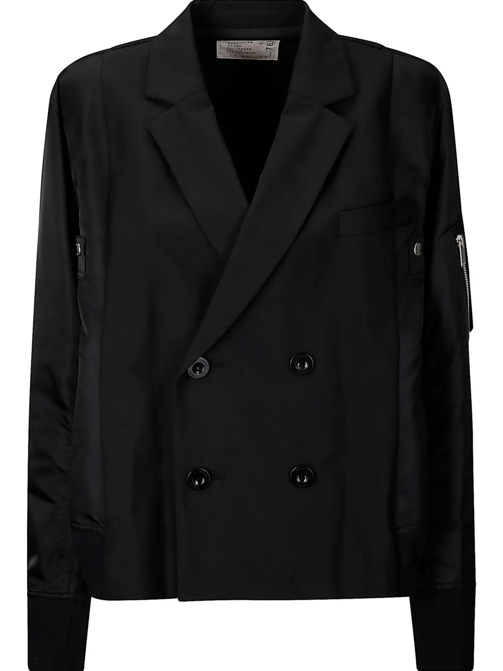 sacai chamarra con doble botonadura | negro | Image 1